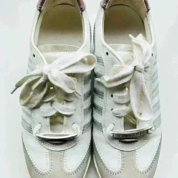 DSquared Leather Stripe Sneakers - Picture 2 of 6